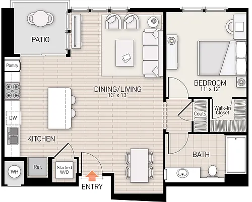 Floor plan River View VI - Plan D