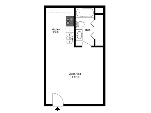 Floor plan Studio