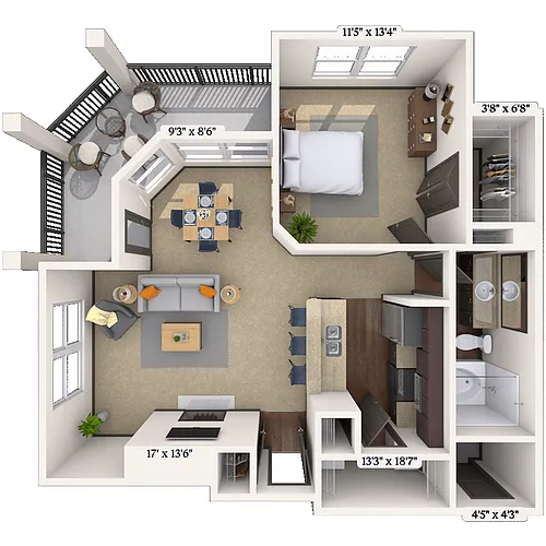 Floor plan 11B