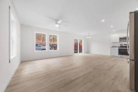 Patio door leading to back yard. 
Radiant heat throughout