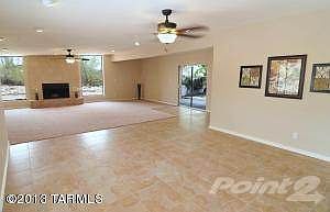 Formal Dining to Family Room Fireplace