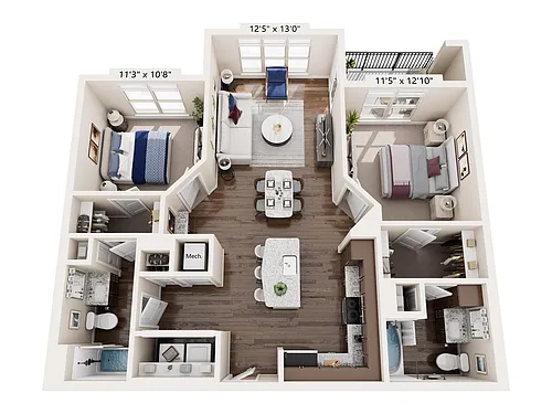 Floor plan B1