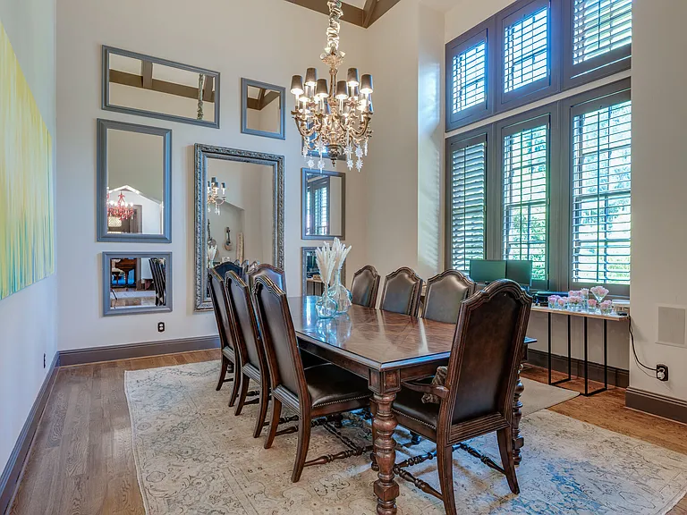 separate dining room with 24ft vaulted ceilings (must see)