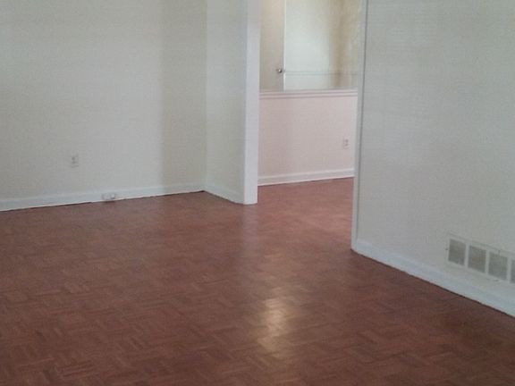 Living room looking into den