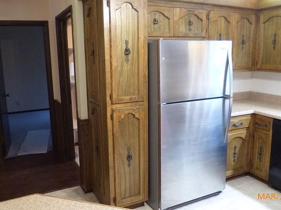 kitchen with custom cabinets