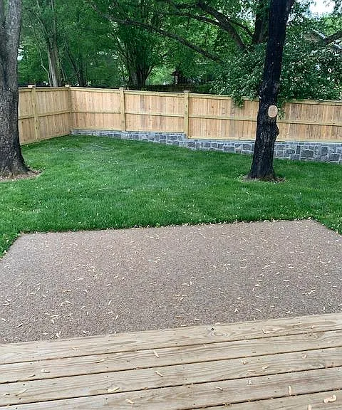 More of the patio and back yard