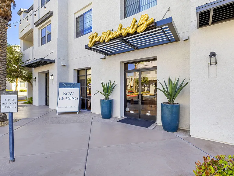 This inviting entrance creates a warm, professional atmosphere, setting the tone for the exceptional service and stylish living that await inside.