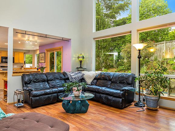Family room with huge window