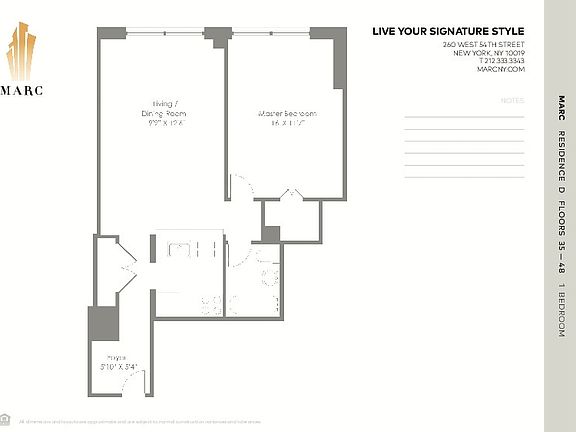 2nd image of 260 W 54th St APT 48D