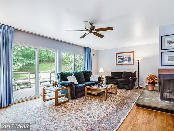 Living Room with Walk-out to Deck