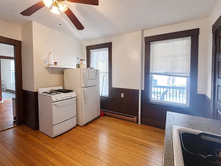 Kitchen with gas stove