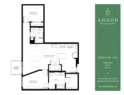 Floor plan Hemlock | ACC