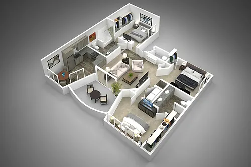 Floor plan 3 Bed/2 Bath-Reno