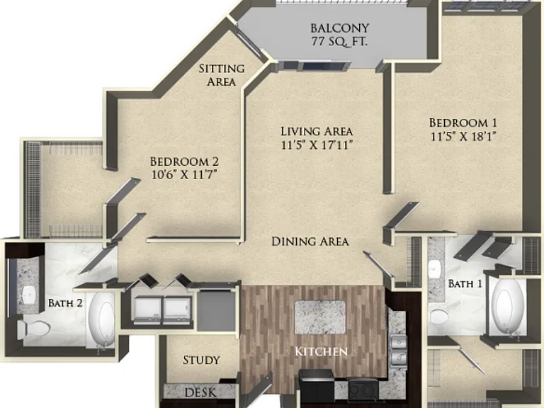 1105 Town Brookhaven Apartments — Photo 47