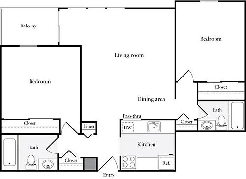 Floor plan 2 Bedrooms D