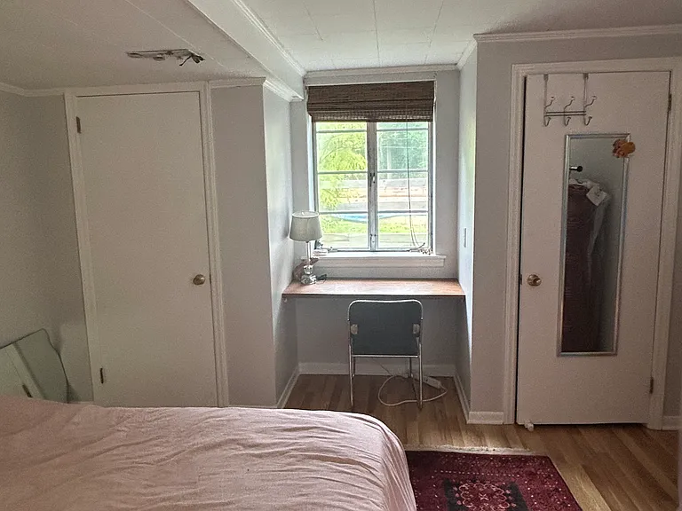 lower level bedroom - 2 closets and built in desk