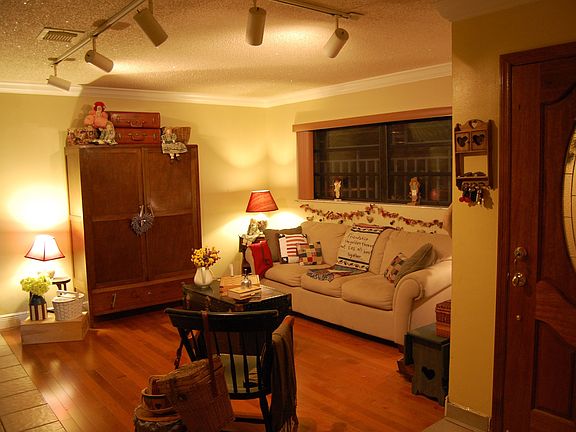 Living Room-New Hardwood floor & Track lighting