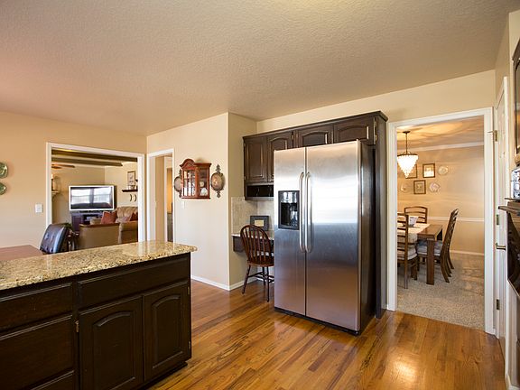 Alternate view of Kitchen reveals convenient granite planning desk.