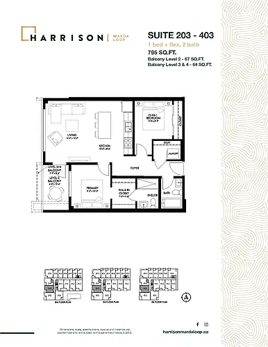 Floor plan Jr 2 Bedrooms Apartment