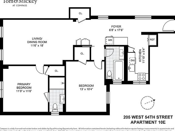 2nd image of 205 W 54th St APT 10E