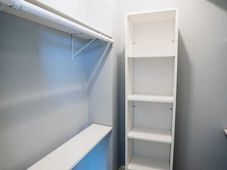walk-in closet left
