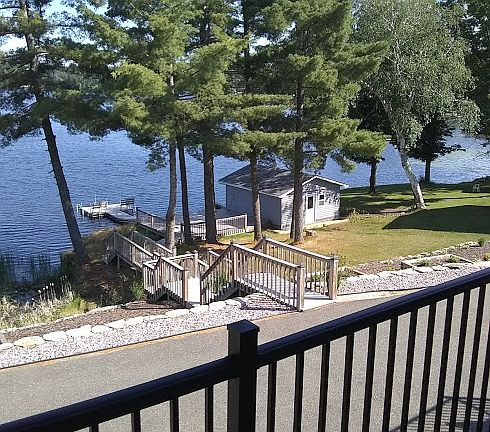 View of dock and deck