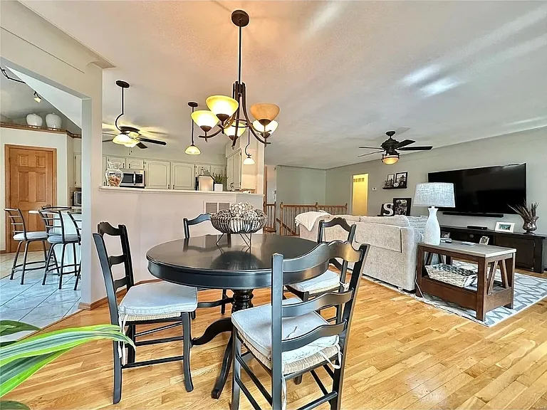 Breakfast nook and View into Kitchen