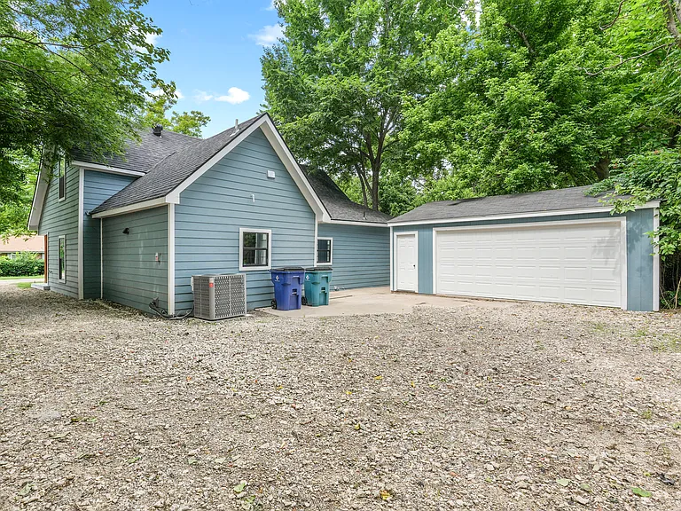 Driveway and garage