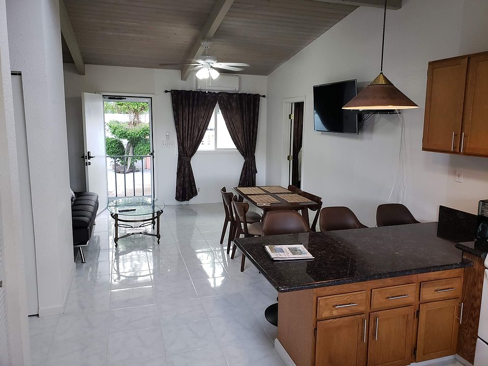 Living room and entry area.