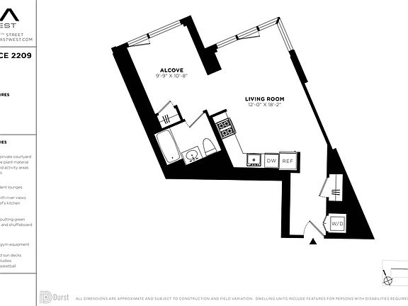 2nd image of 625 W 57th St APT 2209