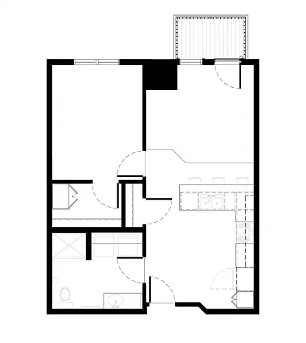 Floor plan One Bedroom