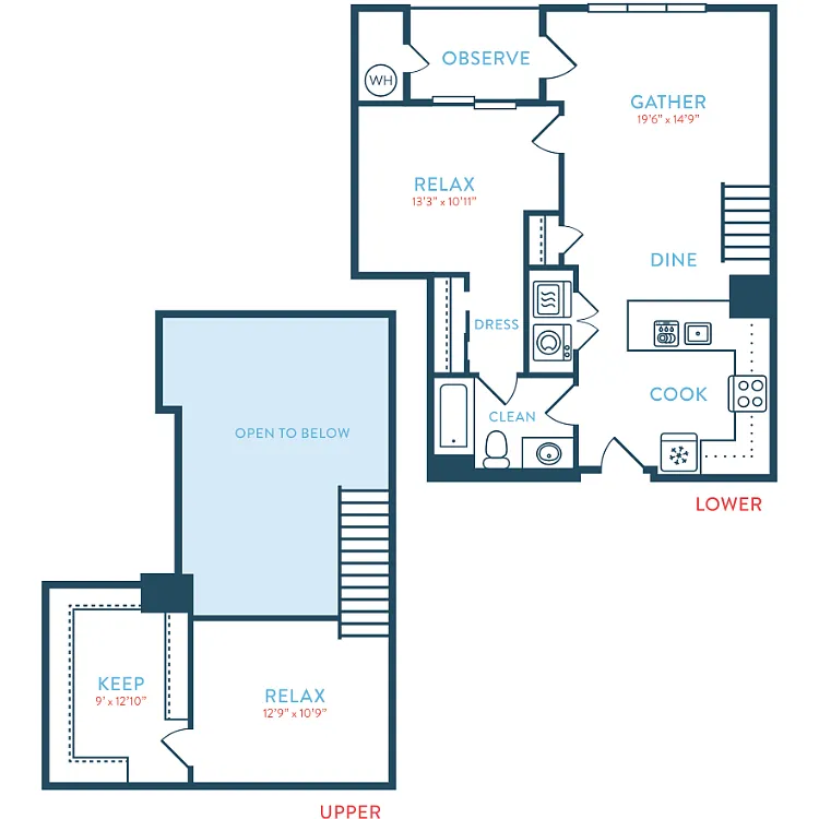 Floor plan 1040 Waypointe A3 Loft