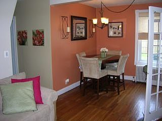 Living room open to dining