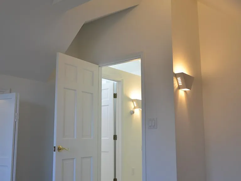 View from a second upstairs bedroom to. the hall