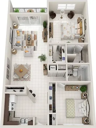 Floor plan 2B