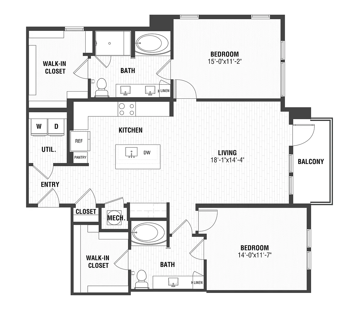 Floor plan B8B