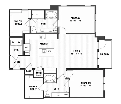 Floor plan B8B