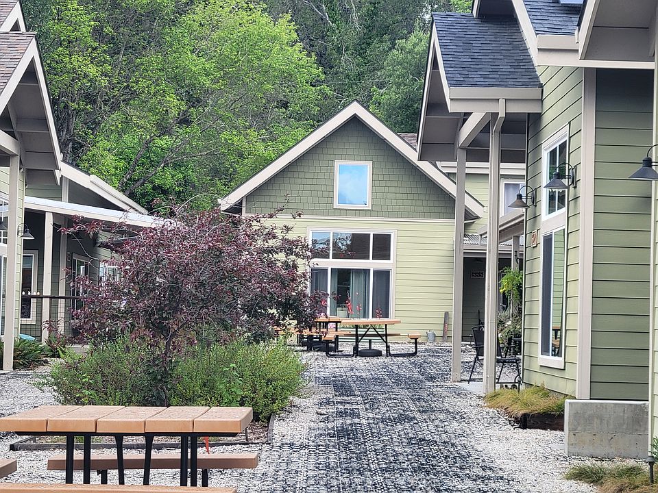 The house is at the end of the community area.