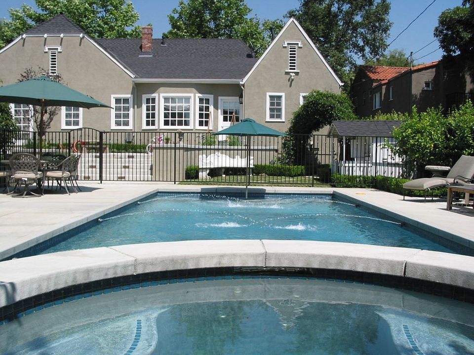 Backyard pool area