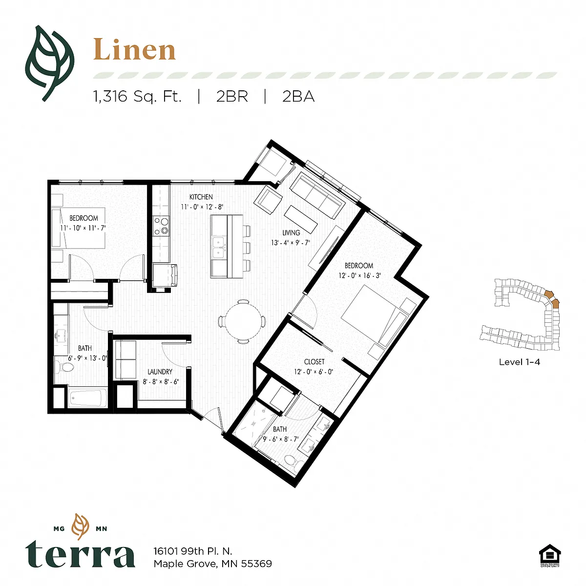 Floor plan Linen