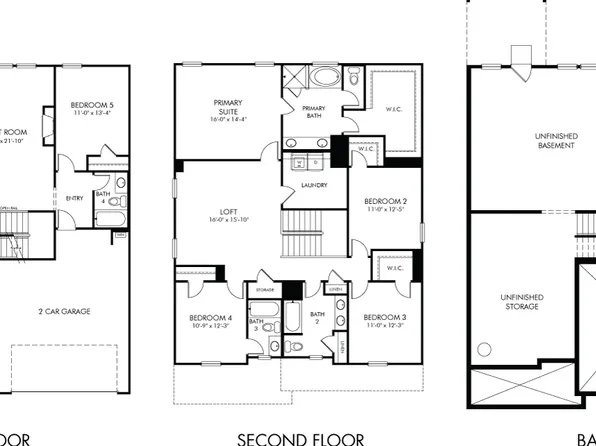 Johnson Basement Plan, Parkside at Grayson