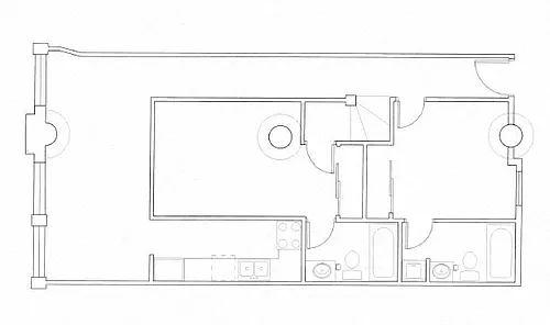 Floor plan 2 Bedroom/ 1.5 Bath