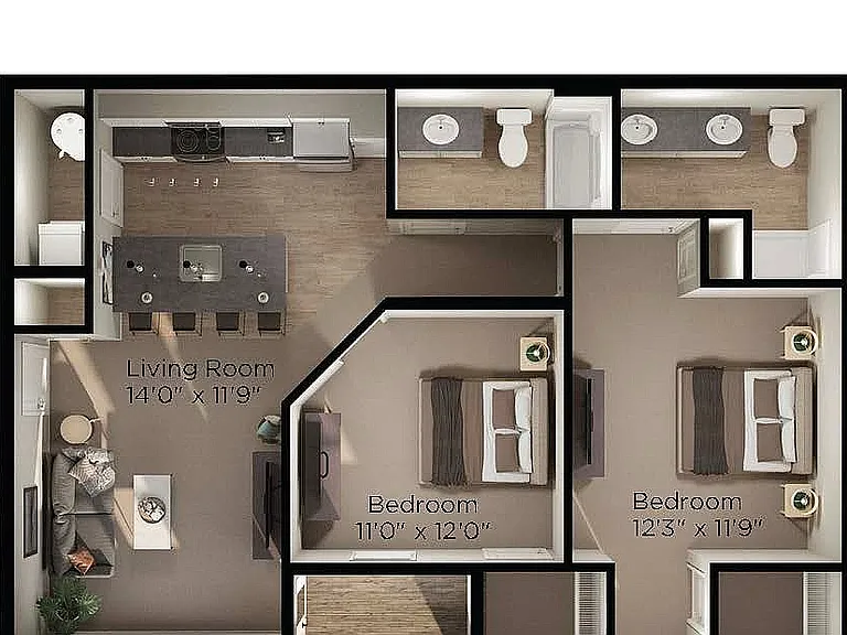 Two Bedroom-Cedar (1) Two Bedroom-Cedar (1)