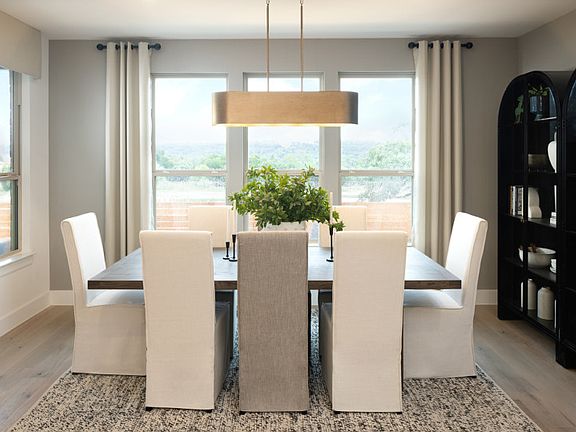 Dining Space with Backyard Views