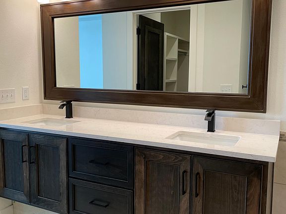 Master bath vanity
