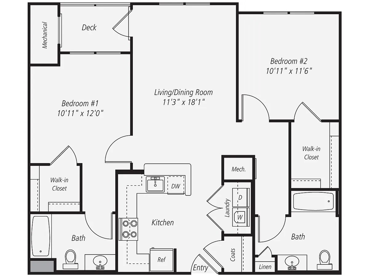 Floor plan B2 Renovated