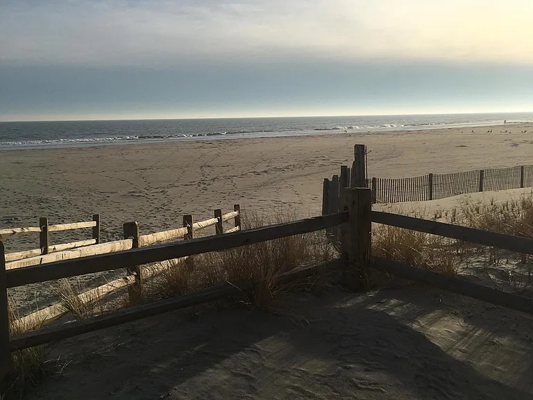 Beach access across the street from the house