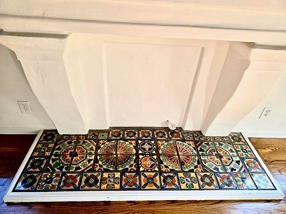 Living room fireplace