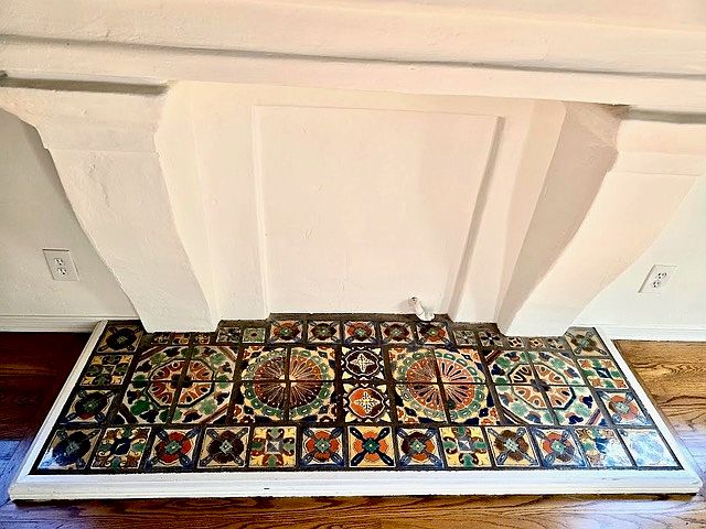 Living room fireplace