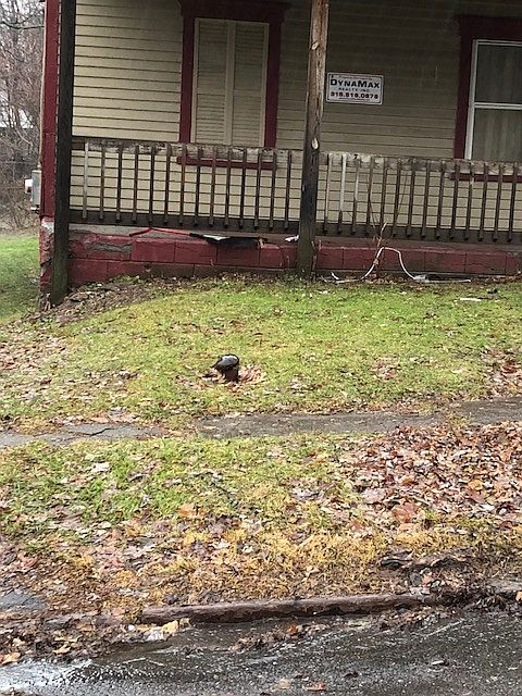 Location of sewer pipe